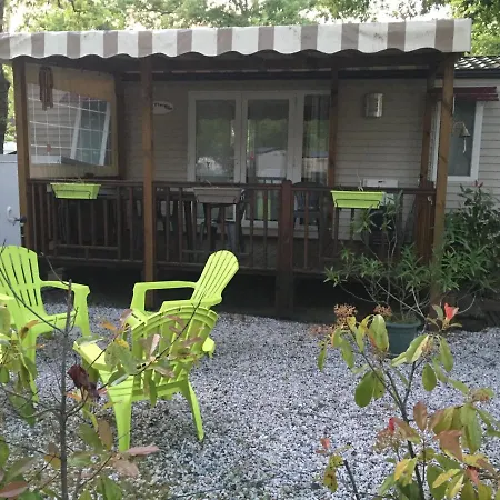 キャンプ場 Le Charme Du Bassin D Arcachon En Mobil Climatise *